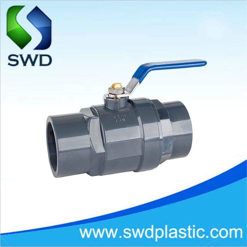 ABS Handle New Type PVC Fitting Coupling Control Valve UPVC Two-Piece Ball Valve PVC Ball Valve 2 Pieces Ball Valve