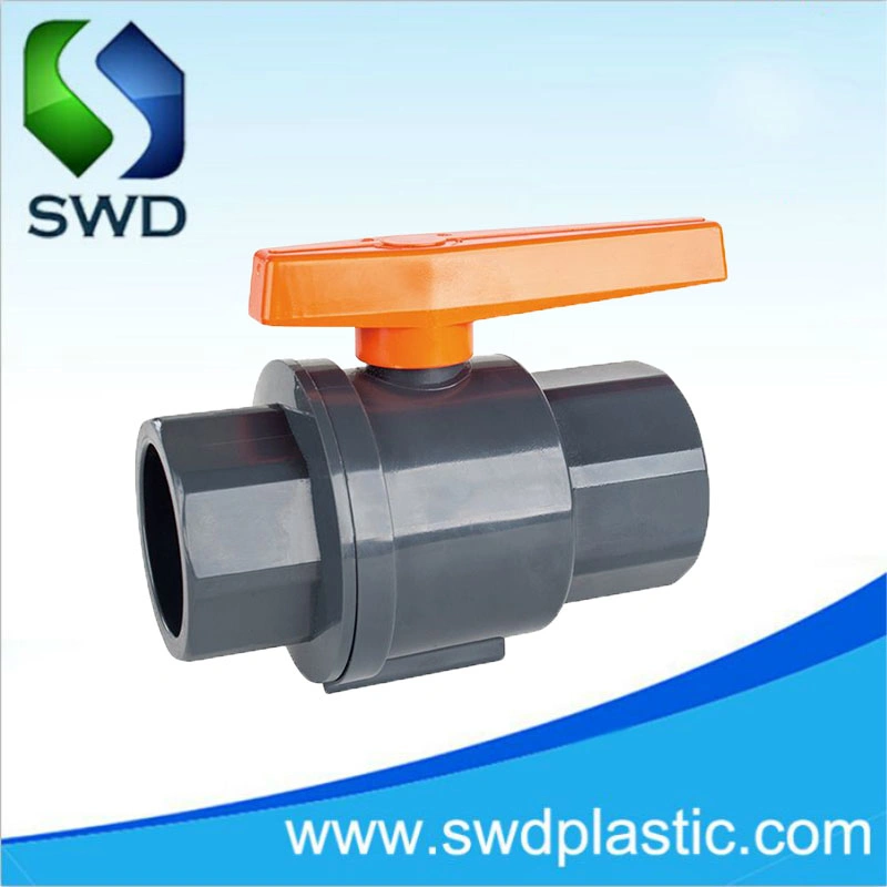 ABS Handle New Type PVC Fitting Coupling Control Valve UPVC Two-Piece Ball Valve PVC Ball Valve 2 Pieces Ball Valve